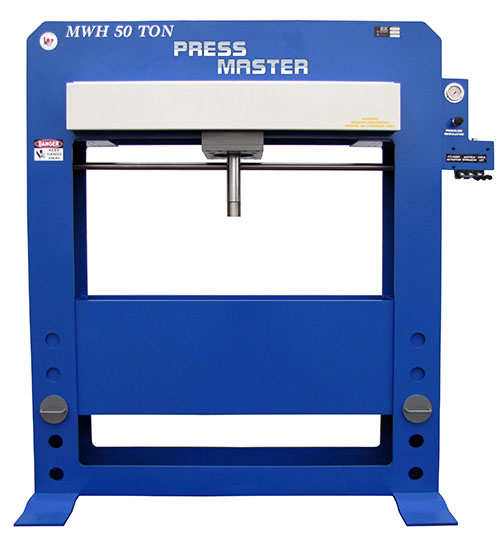 50 TON PRESS MASTER .. H-FRAME PRESS ... ELECTRIC OVER HYDRAULIC